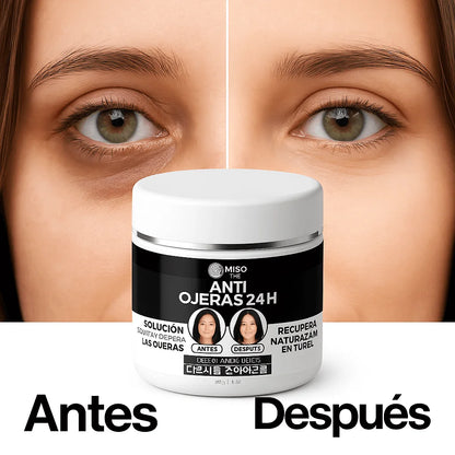 Tratamiento Coreano Anti-Ojeras con Ginseng y Niacinamida (Aclara y Reduce Bolsas)