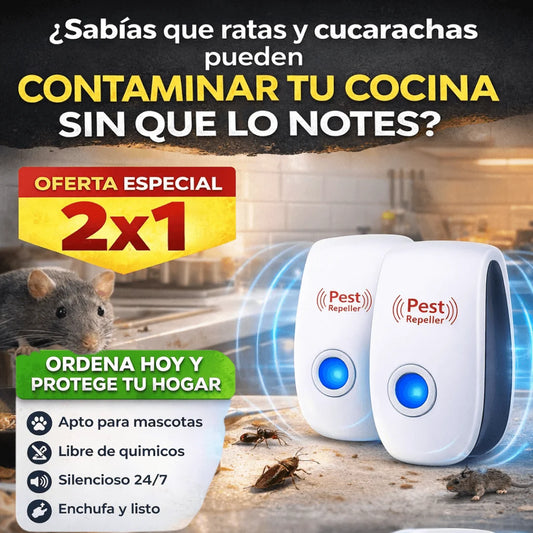 Repelente Ultrasonico de Plagas | Promo 2x1