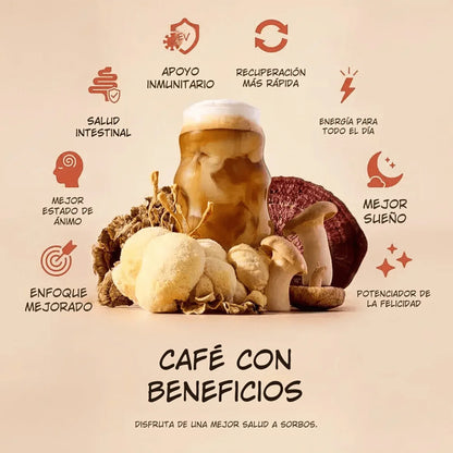 CAFE RYZE ORIGINAL - Mushroom Coffee (Menos Estrés, Más Enfoque)