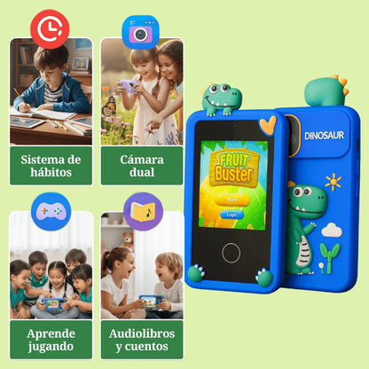 Teléfono educativo inteligente con pantalla táctil (enseña, entretiene y protege a tu hijo)